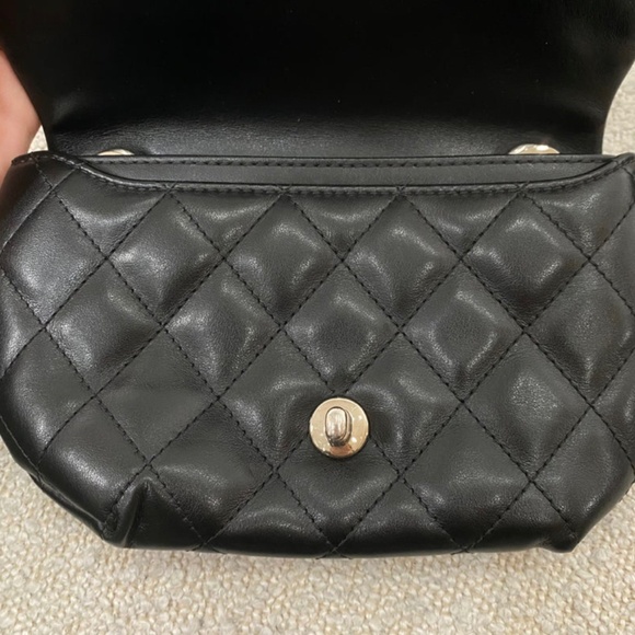 Authentic Pre-Owned Chanel CC Turnlock Flap Belt Bag Black Lambskin - Picture 12 of 15